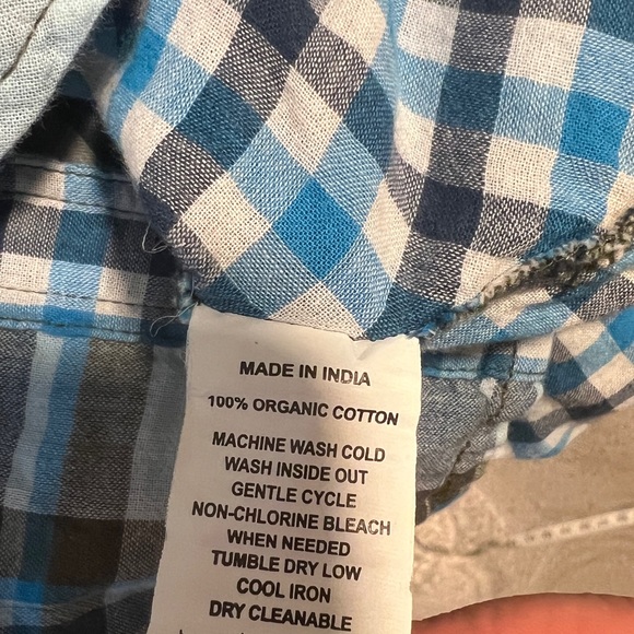 Prana short sleeve plaid button down shirt - Picture 4 of 4